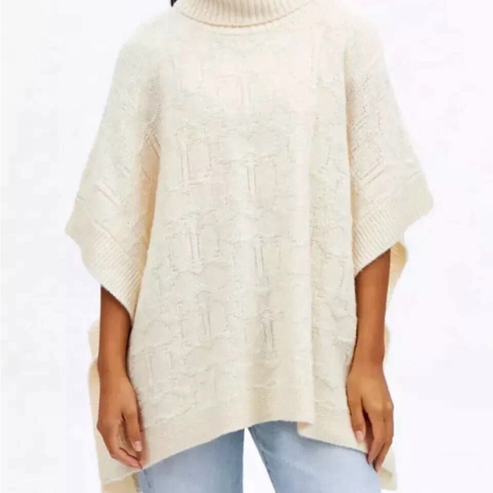 Coach Signature Sweater Poncho